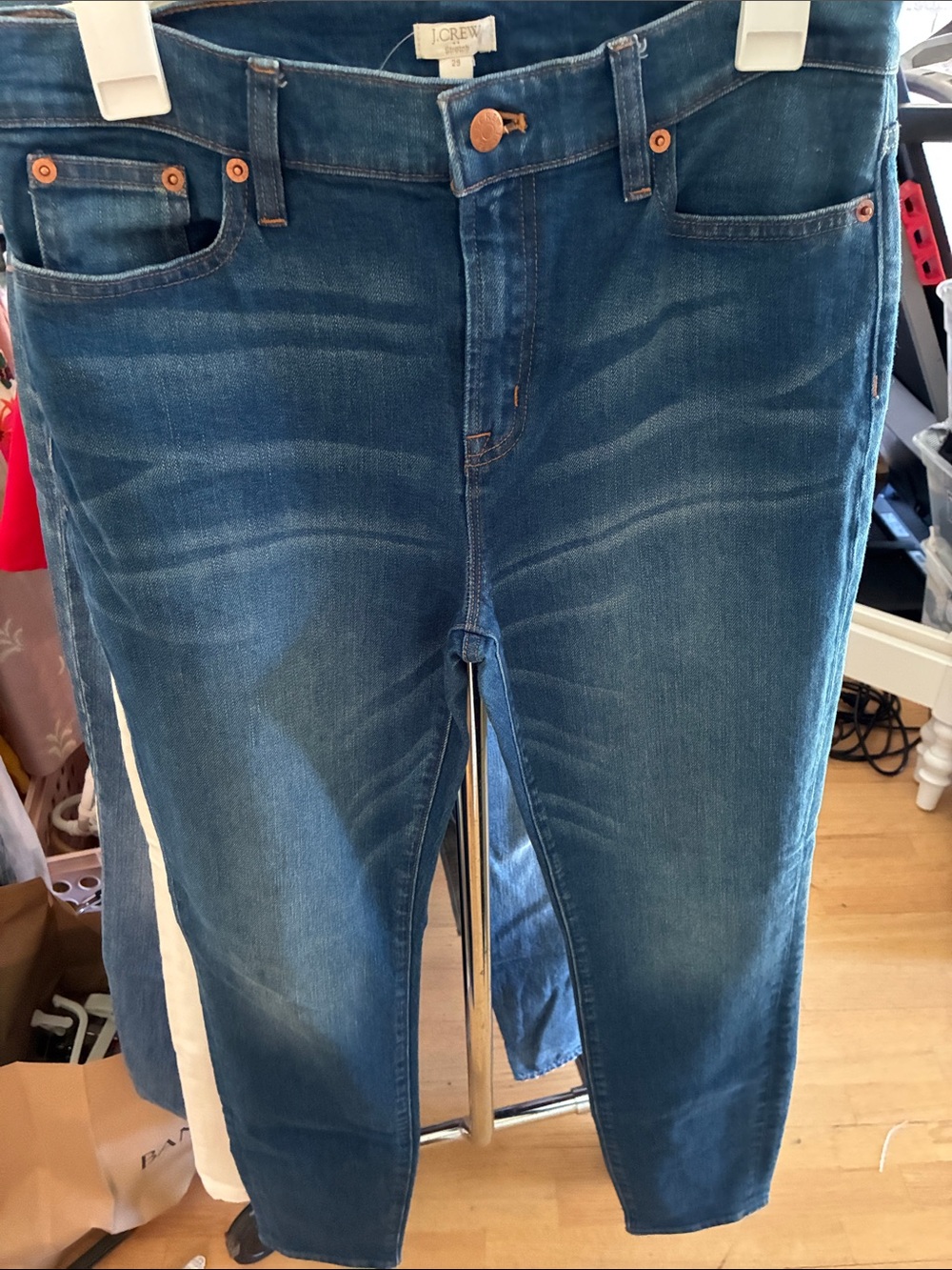 J. Crew Women’s Slim Jeans in Deep Blue Wash